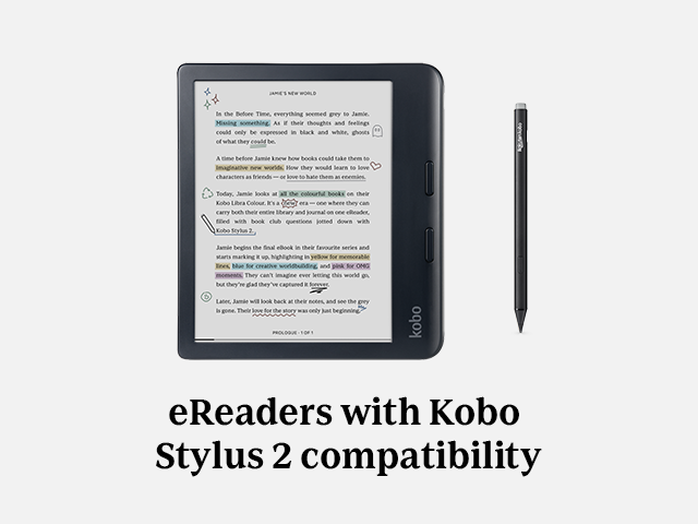 eReaders with Kobo Stylus 2 compatibility