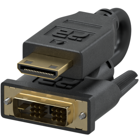 Mini HDMI to DVI Cables