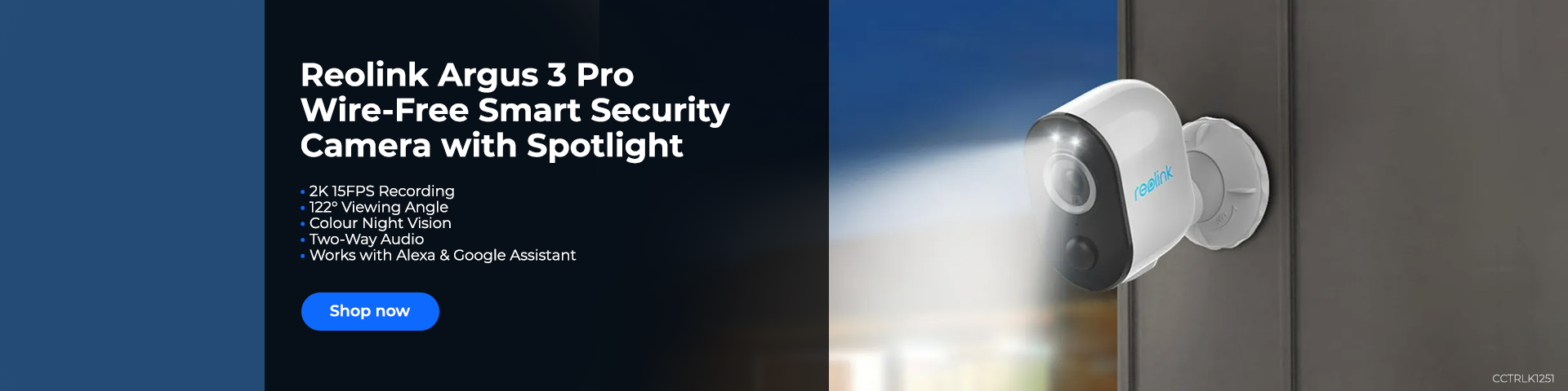 Reolink Argus 3 Pro Wire-Free Smart Security Camera