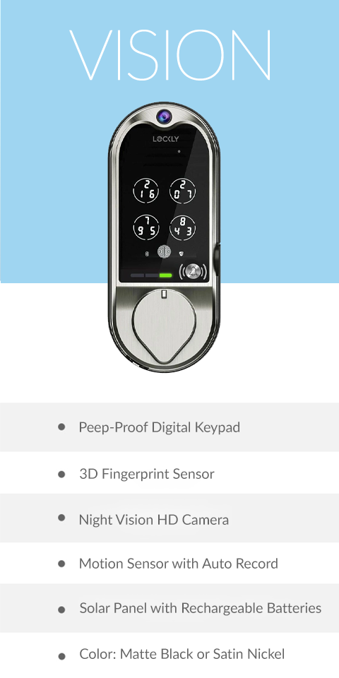 Lockly Vision Elite Deadbolt Smartlock