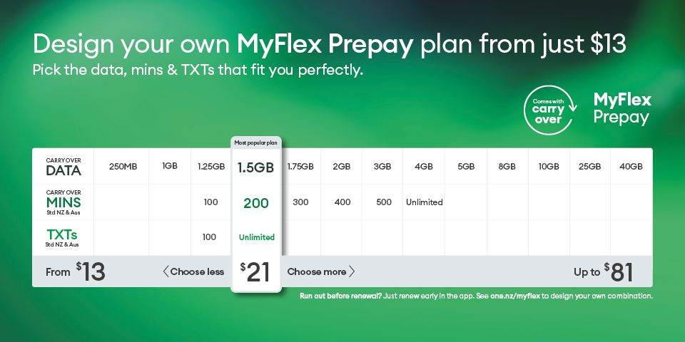 One NZ - MyFlex Prepay
