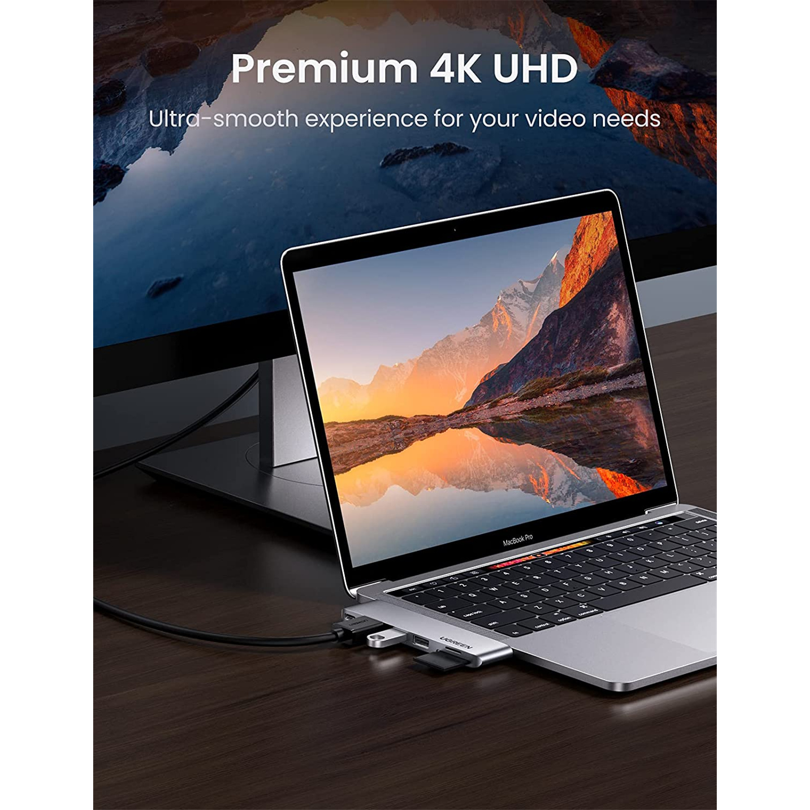 UGREEN CM380 80856 Hub USB C 5 en 2 pour MacBook Pro 2022 M1