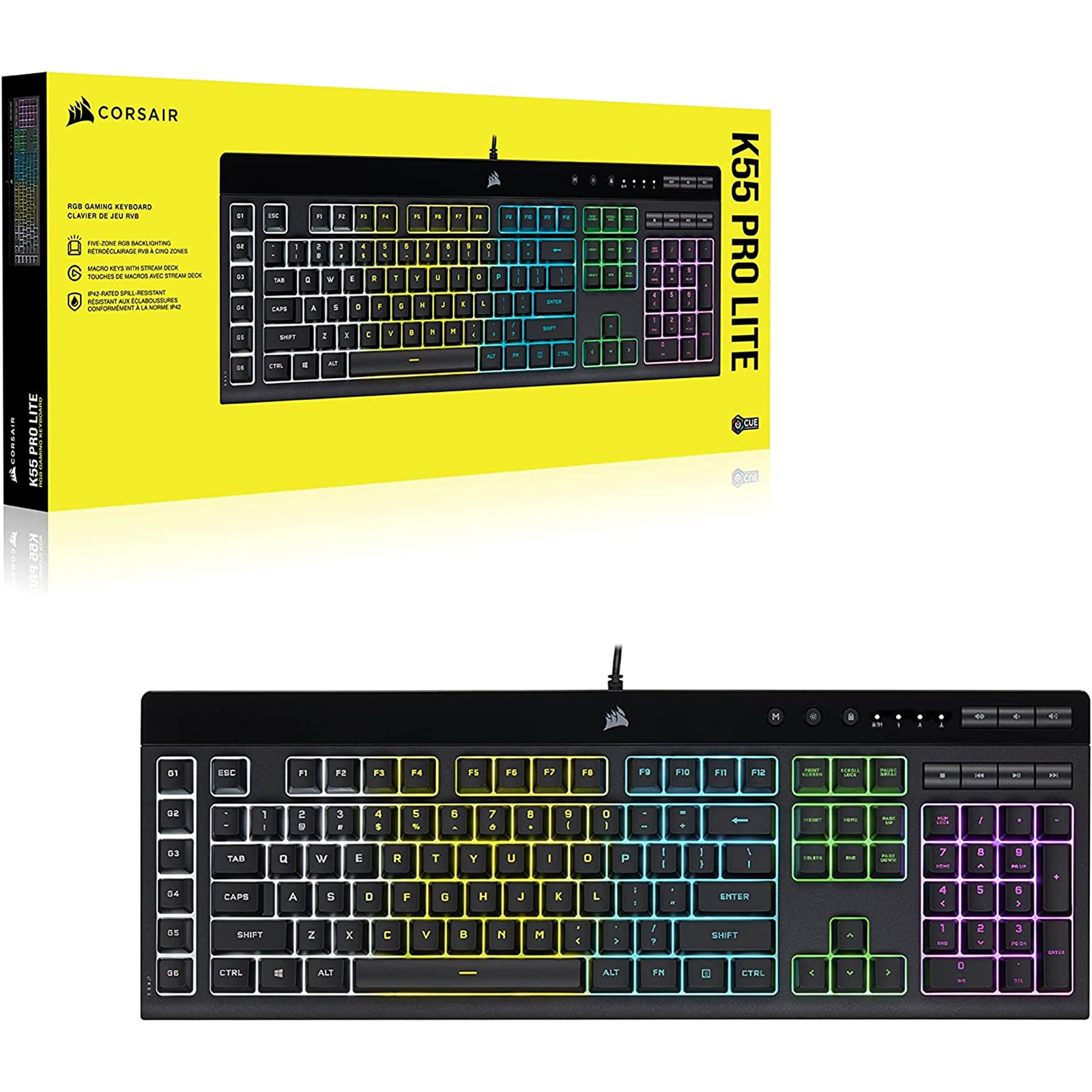 Buy the K55 PRO RGB Gaming Keyboard ( CH-9226065-NA ) online -