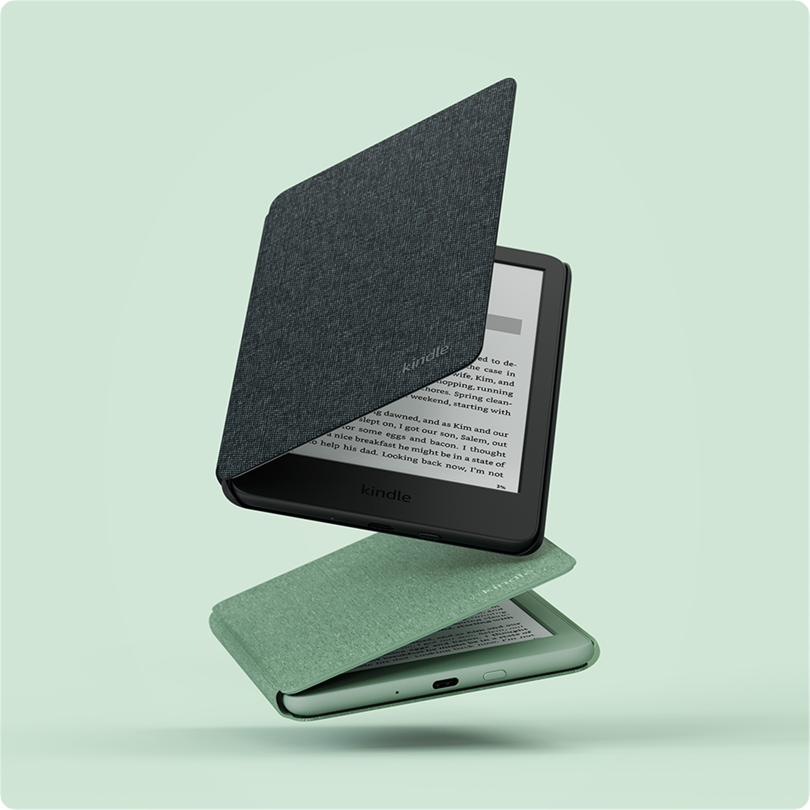 Buy the Amazon Kindle Touch (11th Gen 2024) Fabric Cover - Matcha