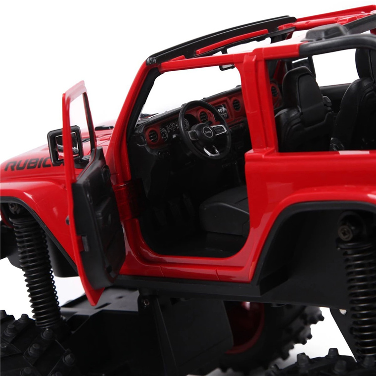 Buy the RASTAR 1:14 Red JEEP Wrangler Rubicon . Big Foot with  Suspension... ( 79410 ) online /au
