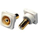 AMDEX FP-RCA-WH White RCA to RCA Jack.        Gold Plated