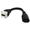 AMDEX FP-HDMIAMD 150mm HDMI Adapter Pigtail, High-Speed With Ethernet Rated Colour WHITE HDMI 2.0 fly lead joiner Bezelled for AMDEX wall plates AMDEX FP-HDMIAMD 150mm HDMI Adapter Pigtail, High-Speed With Ethernet Rated Colour WHITE HDMI 2.0 fly lead joiner Bezelled for AMDEX wall plates