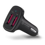 Alogic Vrova VC2A24 USB Car Charger 2 Port USB 5V/4.8A (2.4A +2.4A) with Smart Charge - Black