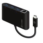 Alogic USB-C Hub - Black Gigabit Ethernet & USB 3.0 SuperSpeed 3 Port USB