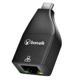 Bonelk USB-C to Gigabit Ethernet Compact  Adapter ( Black )