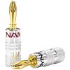 Dynamix CA-BPLUGV2 Banana Plugs Gold Plated with Alloy Jacket, Pair red & black Dynamix CA-BPLUGV2 Banana Plugs Gold Plated with Alloy Jacket, Pair red & black