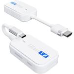 EZCAST Pocket Wireless Display Transmitter (USB-C DP Alt Mode) + Receiver ( HDMI) Simply plug and play without installing any apps or Wi-Fi network - Support Android, iOS, Mac, Windows,Requires 5V/1A USB power