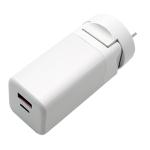 Switchwerk Type-C PD Charger 65W GAN Quick Charge Dual Port USB-C & USB-A Power Adapter AUS/NZ Standard Power Delivery, Design for Any Power delivery device (US + AU/NZ Plugs ) - Compatible For 12 Macbook , 13 Macbook Air and Pro, Also work