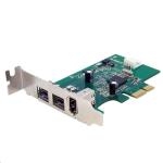 StarTech.com PEX1394B3LP 3 Port 2b 1a 1394 PCI Express FireWire Adapter Card