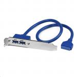 StarTech USB3SPLATE 2 Port USB 3 A Female Slot Plate Adapter