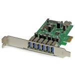 StarTech PEXUSB3S7 7 PT PCI EXPRESS USB 3.0 CARD - STD LPSupport - 1 Internal & 6 External USB3.0 Ports - Native OS Support in Windows 8 & 8.1