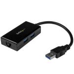 StarTech.com USB31000S2H USB 3 to Gigabit Network Adapter & Hub