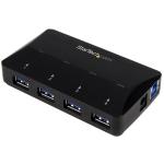 StarTech.com ST53004U1C 4-Port USB3.0 Hub plus Dedicated Charging Port 1x 2.4A Port -Desktop USB Hub & Fast-Charging Station - Mobile Device Charger incl iPad & iPhone - USB Battery Charging Spec 1