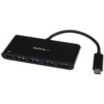 StarTech.com 4 Port USB-C Hub with 4x USB-A Ports (USB 3.0 SuperSpeed 5Gbps) - 60W Power Delivery Passthrough Charging - USB 3.1 Gen 1 / USB 3.2 Gen 1 Laptop Hub Adapter - MacBook / Dell