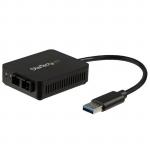 StarTech US1GA30SXSC USB to Fiber Optic Converter - 1000Base-SX SC - MM - Windows / Mac / Linux - USB3.0 Ethernet Adapter - Network Adapter