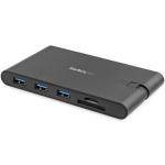StarTech.com DKT30CHVSCPD USB-C Multiport Adapter - USB Type-C Mini Dock with HDMI 4K or VGA 1080p Video - 100W Power Delivery Passthrough, 3-port USB 3.0 Hub, GbE, SD & MicroSD - Laptop Travel Dock
