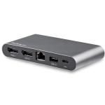 StarTech.com DK30C2DAGPD USB C Dock - 4K Dual Monitor DisplayPort - Mini Laptop Docking Station - 100W Power Delivery Passthrough - GbE, 2-Port USB-A Hub - USB Type-C Multiport Adapter - 3.3' Cable