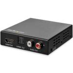 StarTech HD202A HDMI Audio Extractor - 4K 60Hz - HDMI Audio De-embedder - HDR - Toslink Optical Audio - Dual RCA Audio