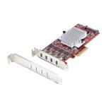 StarTech.com P10Q4C-USB-CARD-LP 4-Port USB Type-C PCIe Card USB-C 10Gb