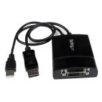 StarTech.com DP2DVID2 DisplayPort to DVI Dual Link Active Adapter - DisplayPort to DVI-D Adapter Video Converter 2560x1600 60Hz - DP 1.2 to DVI Monitor - USB Powered - Latching DP Connector