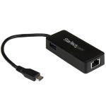 StarTech.com US1GC301AU USB-C to GbE Adapter with Extra USB Port