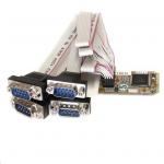 StarTech.com MPEX4S552 4 Port Mini PCIe Serial Card w/ 16650