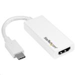StarTech CDP2HDW USB-C to HDMI Adapter - 4K 30Hz - USB 3.1 Type-C to HDMI Adapter - USB-C to HDMI Dongle - Monitor Adapter - White