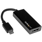 StarTech CDP2HD USB-C to HDMI Video Adapter Converter - 4K 30Hz - Thunderbolt 3 Compatible - USB 3.1 Type-C to HDMI Monitor Travel Dongle Black