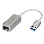StarTech.com USB31000SA USB 3 to Gigabit Network Adapter - Silver