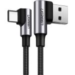UGREEN 3A - USB 2.0 USB-C to USB-A Cable - 50cm - Angled 90 Degree Angle - Data Transfer