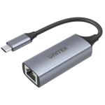 Unitek U1312A USB-C 3.0 to Gigabit Ethernet 5Gbps Aluminum Adapter. Convert USB-C to Gigabit Ethernet (RJ45). Aluminum  Housing. IPv4/IPv6, COE, Wake-on-LAN, Full & Half-duplex, Bus-powered, Plug/Play