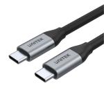 Unitek C14082ABK USB 3.1 Gen2 USB-C Cable - 1m - Space Grey + Black Up to 100W PD - Up to 4K 60Hz - Up to 10Gbps