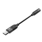 Unitek M1204A USB-C to 3.5mm AUX Headphone Jack Adapter. Digital to Analog Converter. Supports Music & Calls. Play Audio from your USB-C Smartphone, Tablet, or Heaphones. 110mm Cable Length. Black Colour.