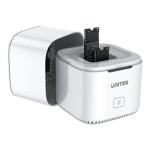 Unitek S1207A M.2 USB-C to PCIe/NVMe M.2   SSD Dual Bay DockingStationWithOfflineClone.USB3.2Gen210Gbps SuperSpeed. Includes 12V 2A Power Supply.