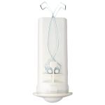 HOUSEWATCH 55-453 360 Degree Mini Presence Detector with Dimming Control - IP40 Detector, IP20 Power Box - 8m Diameter Detection Range at 2.5m High - Cutout diameter: 33mm - Time Adjustment - White Colour
