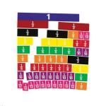 Learning Can Be Fun LFSS51 LCBF Fraction Tiles Assorted - 51 Pieces
