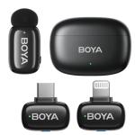 Boya mini-Black Type-C + Lightning Ultracompact 2.4GHz Wireless Microphone System