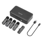 Boya BY-V4U Lightning Ultracompact 2.4GHz Wireless Microphone System ( 4 x TX + 1 x RX + Charging Case )