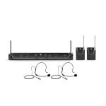 LD system LDU306BPH2INT DUAL WIRELESS MIC SYS 2 X BODY PK & 2 HEAD SETS