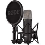 RODE NT1 Signature - Black - Large Diaphragm Cardioid Studio Condenser Microphone with Shock Mount Pop Filter & XLR Cable