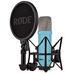 RODE NT1 Signature - Blue - Large Diaphragm Cardioid Studio Condenser Microphone with Shock Mount Pop Filter & XLR Cable