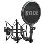 RODE SM6 Microphone Shock Mount for RODE Including A Removable Pop Screen Filter and A Telescopic Arm