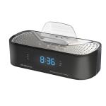 S-DIGITAL Q6 Bluetooth Bedside Alarm Clock with USB Charge - Black