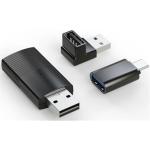 MINIX CP86 Wired Apple Carplay to Wireless Connection Dongle Stick - 90 Degree USB-A Adapter and USB-A to USB-C Converter Included