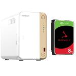 QNAP TS-262 2- Bay NAS with 1x 8TB NAS HDD Bundle